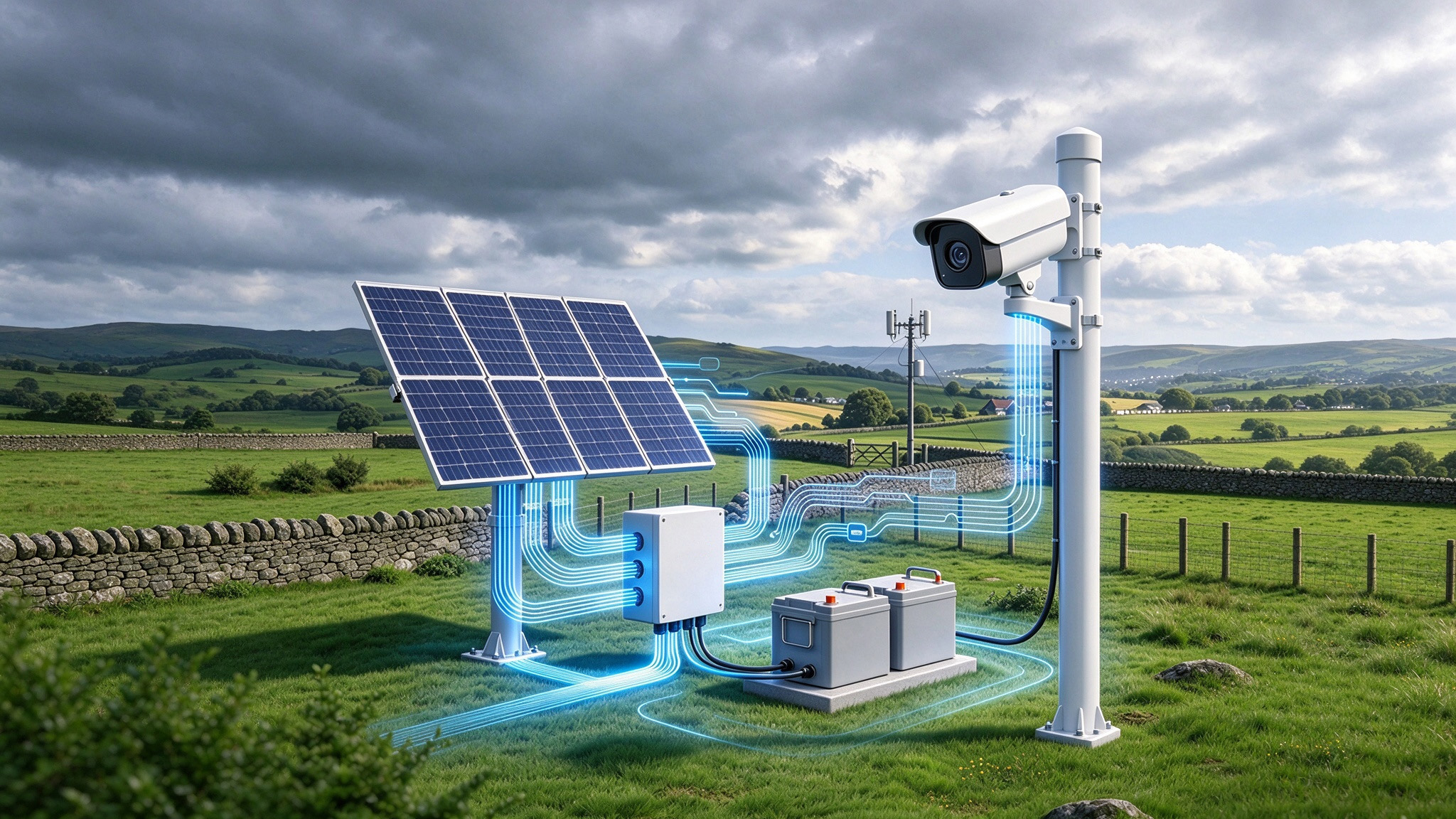 Jak zbudować solarny system CCTV w terenie
