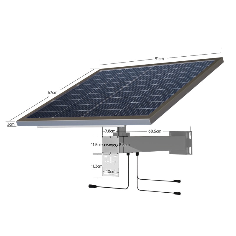System solarny Maxsol CS12060 z panelem 120 W i akumulatorem LiFePO4 768 Wh