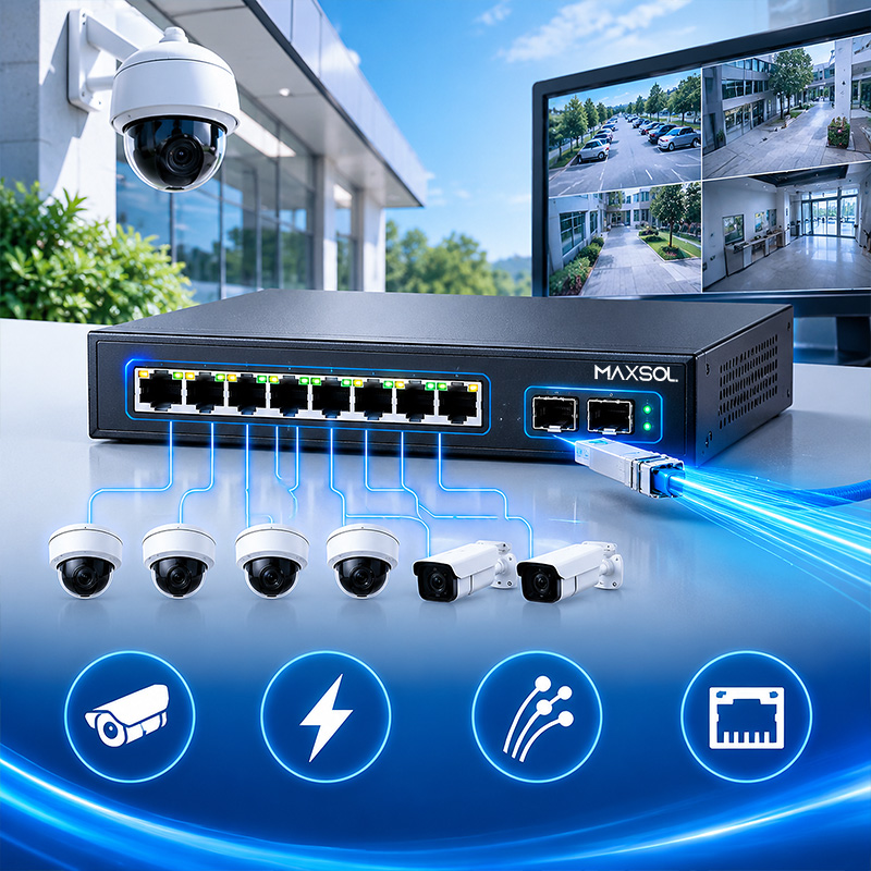 Przełącznik PoE z uplinkiem SFP do CCTV: dobór