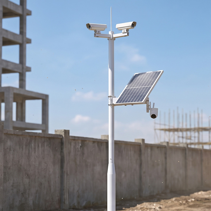 Solarne CCTV na budowie: zasilanie i relokacja