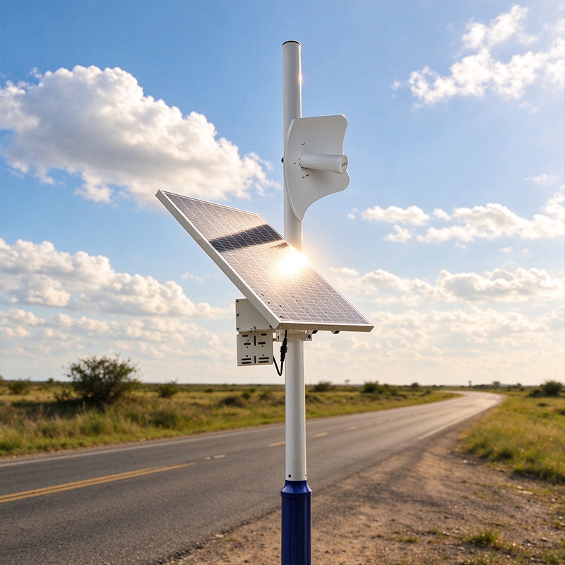 Zasilanie solarne i PoE w sieci off-grid