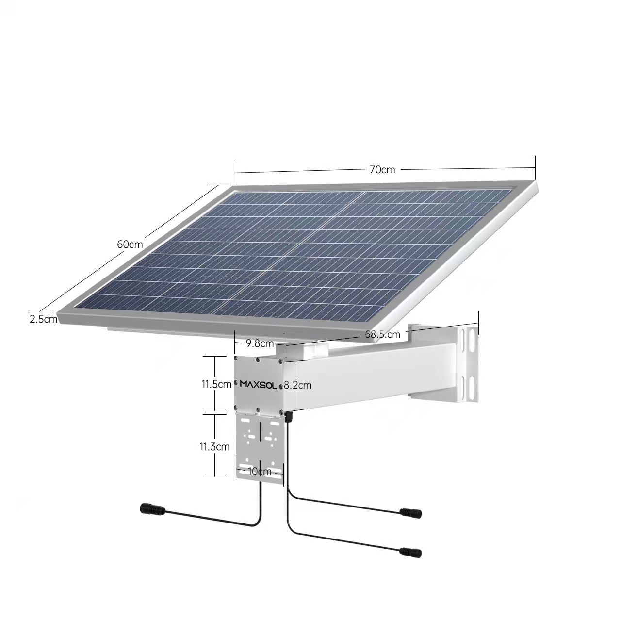 Przemysłowy system zasilania solarnego CCTV 80 W, LiFePO4