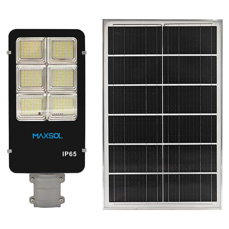 Przemysłowa solarna lampa uliczna 30W jako kompletny zestaw